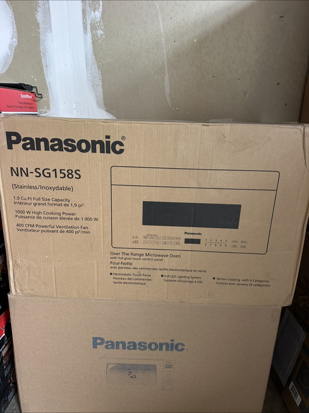 Panasonic NN-SG158S Over The Range Microwave Oven