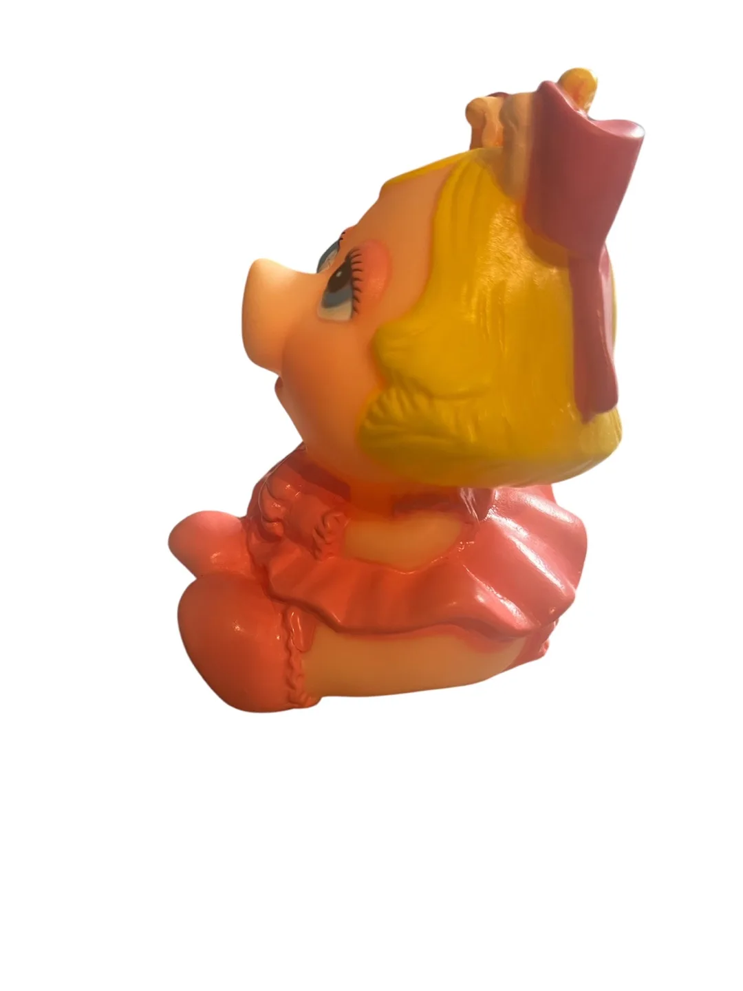 Vintage 1984 Tommee Tippee Muppet Babies Miss Piggy Squeaky Toy image indicator(3)