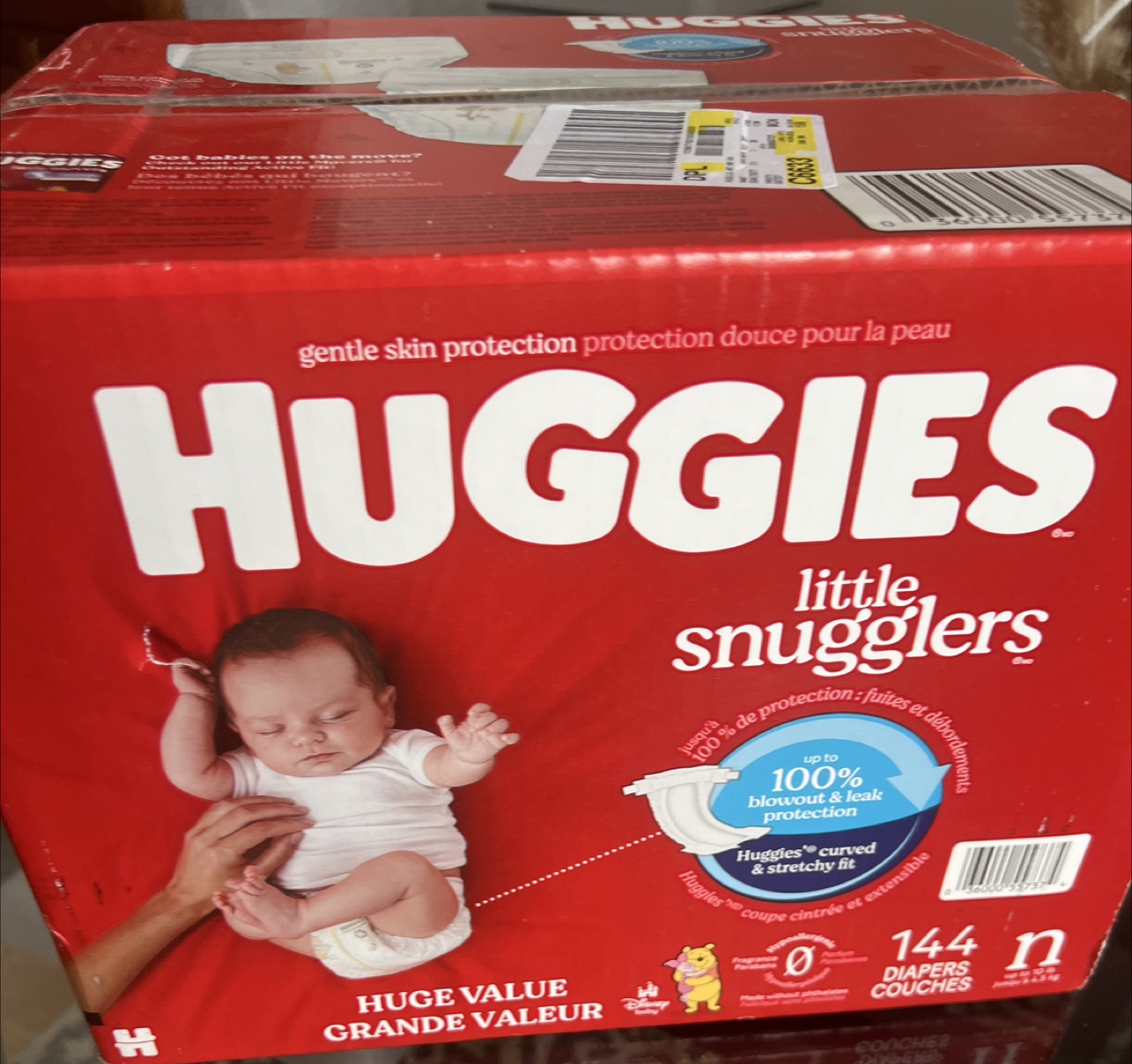 Huggies Little Snugglers Diapers - 144 Count