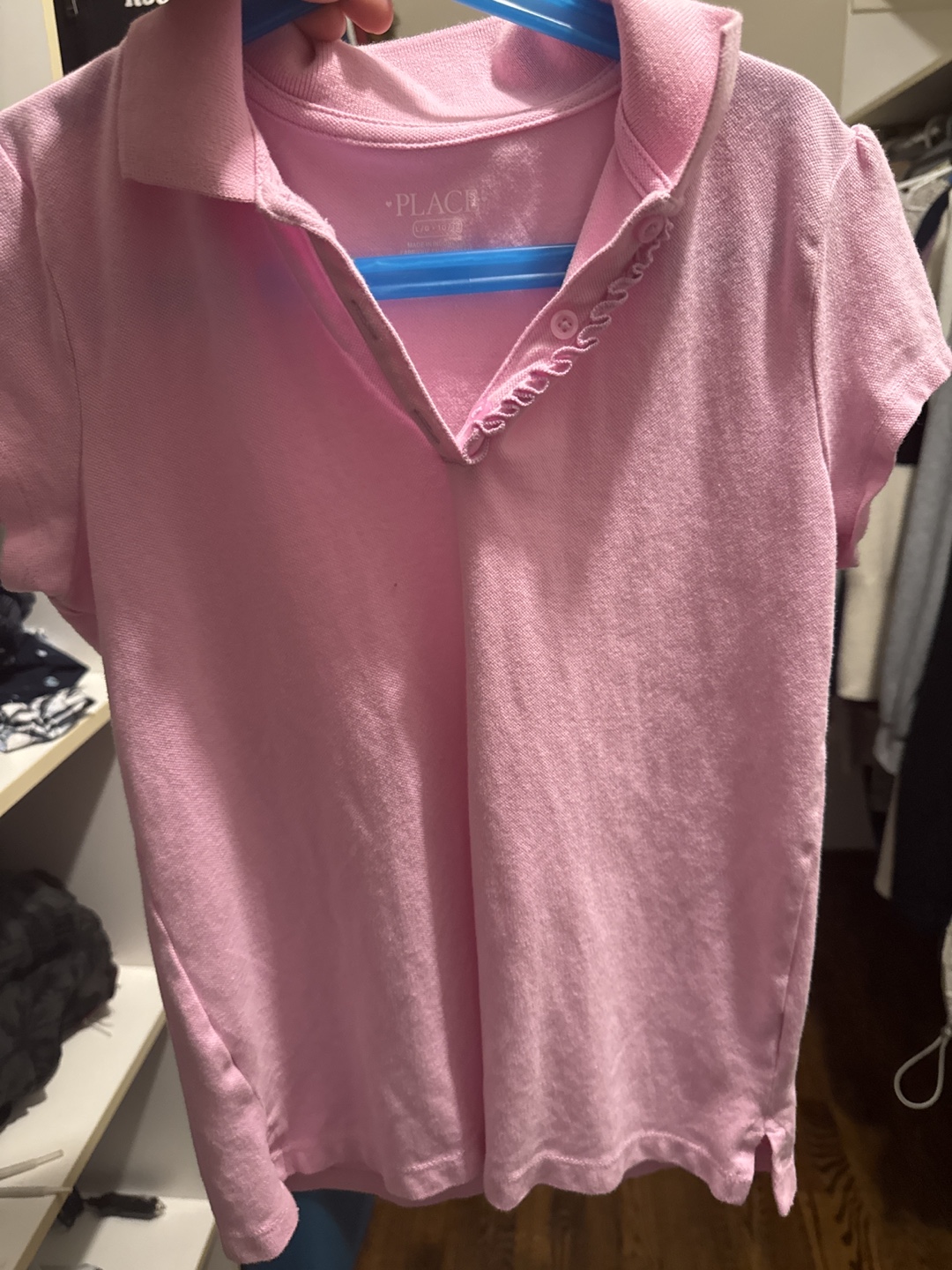 Pink Short Sleeve Polo Shirt