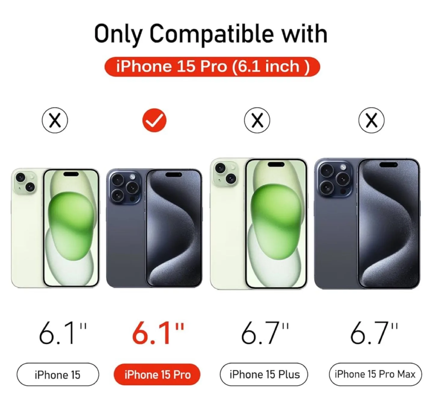 iPhone 15 pro Screen & Camera protector💚 image indicator(2)