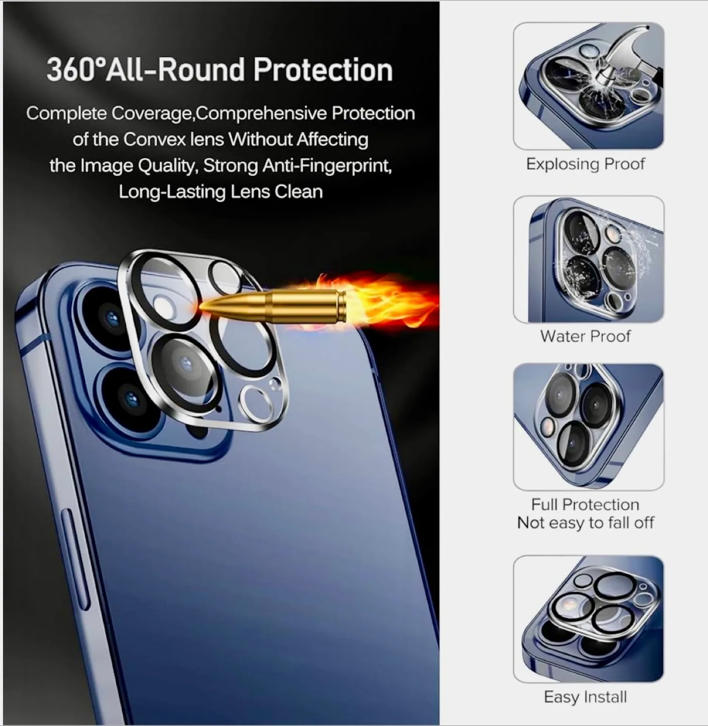 iPhone 15 pro Screen & Camera protector💚 image indicator(5)