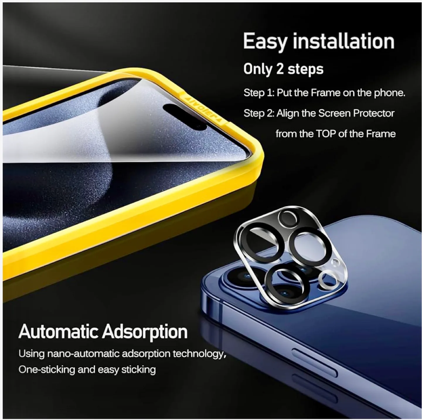 iPhone 15 pro Screen & Camera protector💚 image indicator(3)