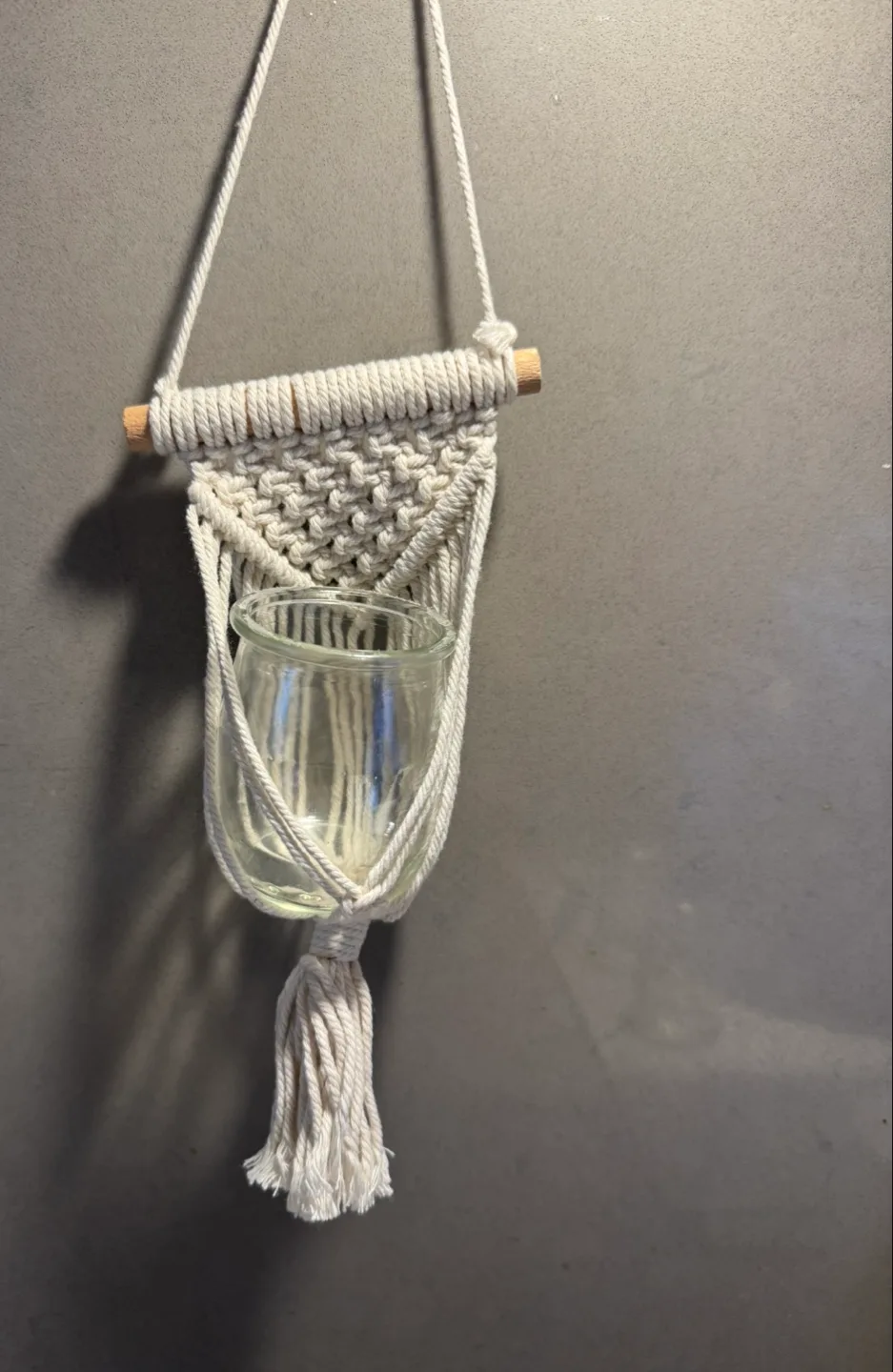 Macrame Hanging Planter with Glass Jar thumbnail