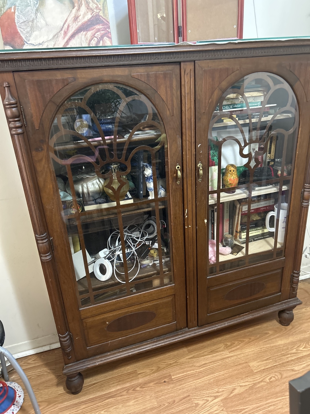 Wooden display cabinet needs to go by Friday - photo 4