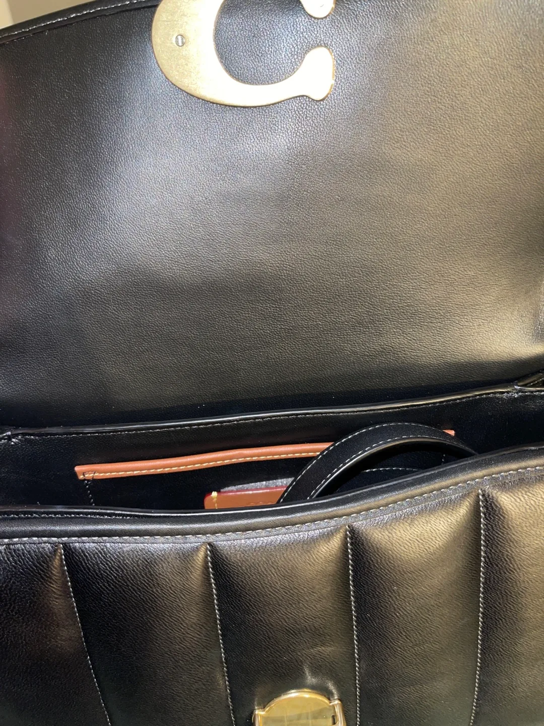 Coach Quilted Studio Shoulder Bag with Coach Cherry Charm image indicator(4)