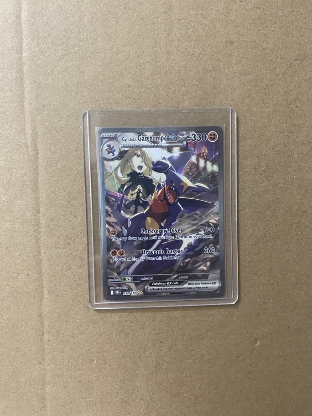 Cynthia's Garchomp EX Pokemon Card