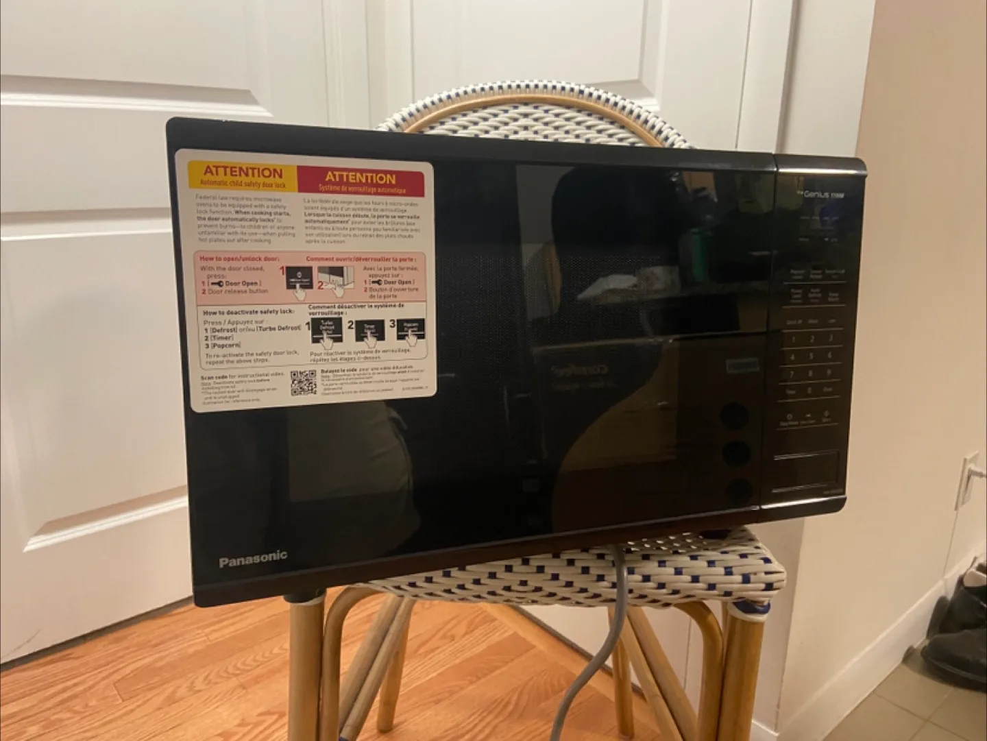 Panasonic Microwave – Brand New, 1100W, Black thumbnail