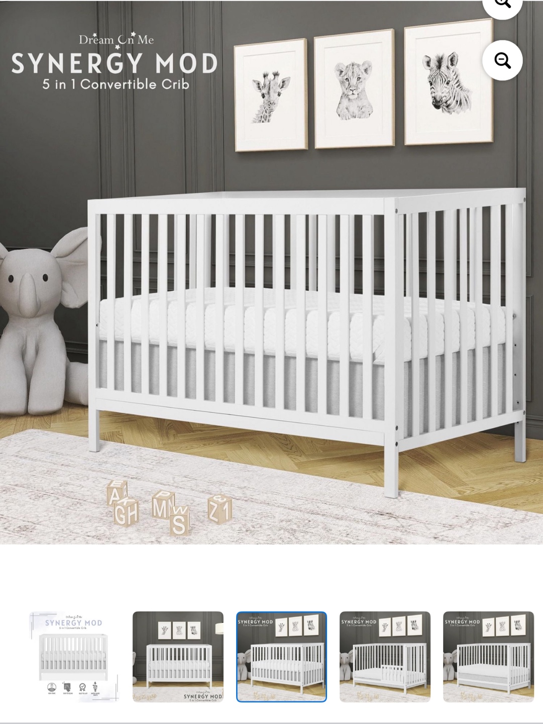 Dream On Me Synergy Mod 5 in 1 Convertible Crib - photo 2