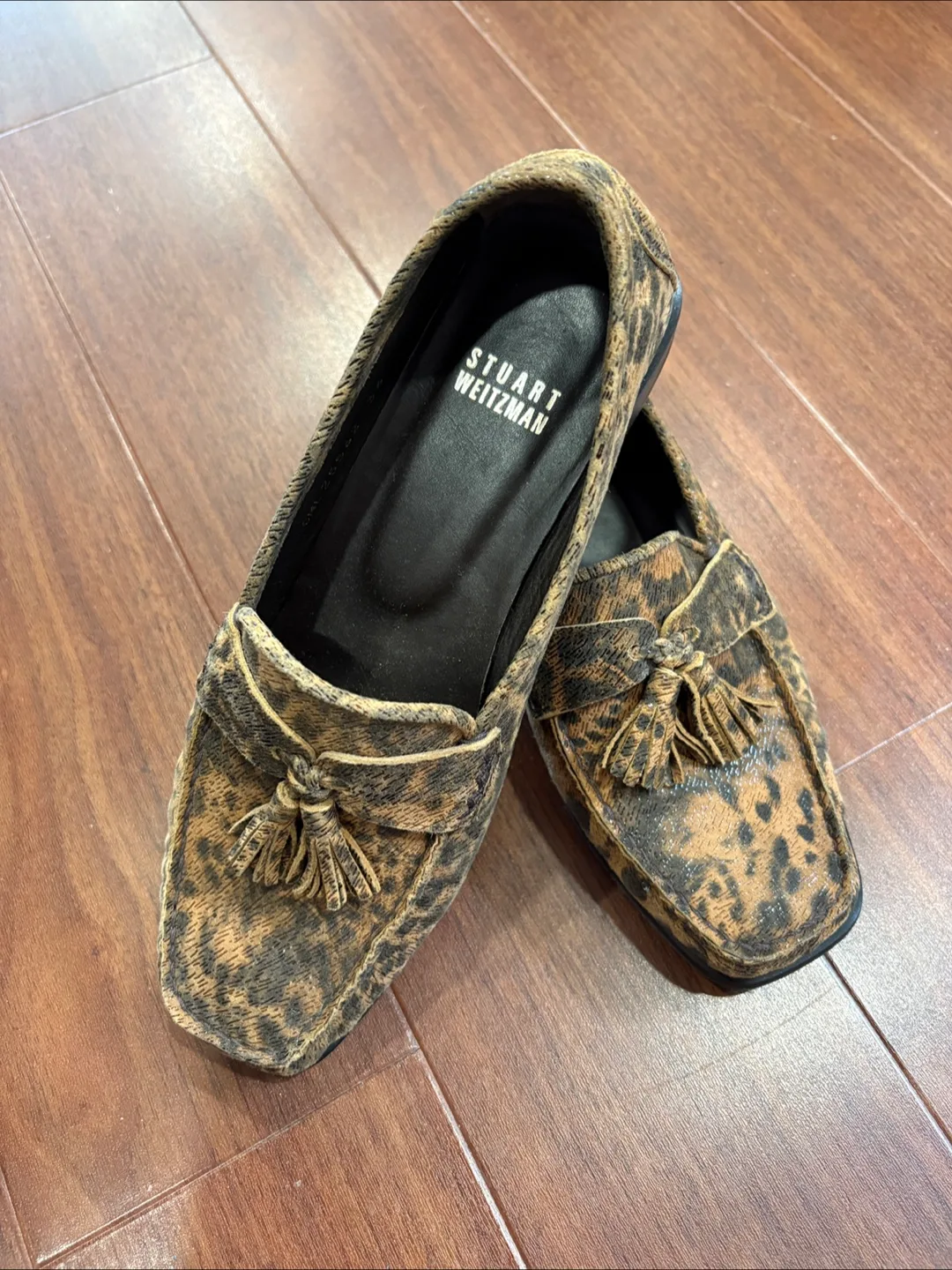 Stuart Weitzman Animal Print Loafers thumbnail