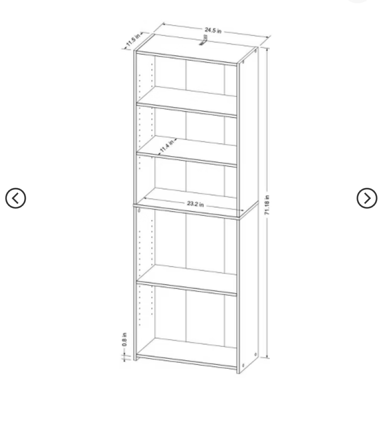 5 Shelf Bookcase - Room Essentials - photo 2