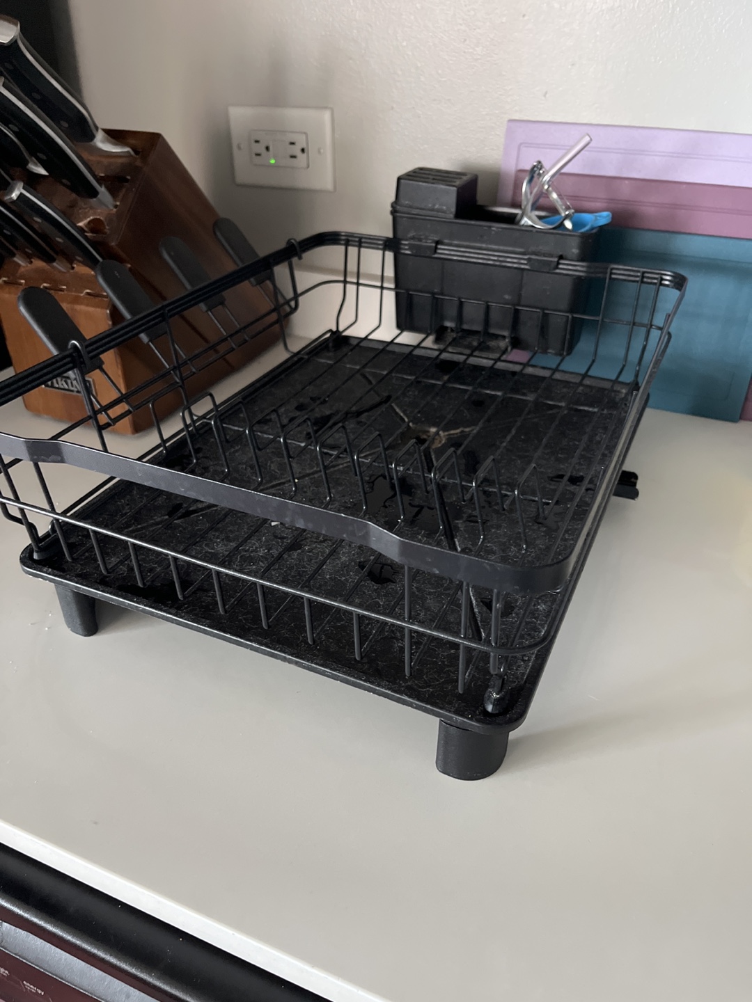 Black Dish Drying Rack