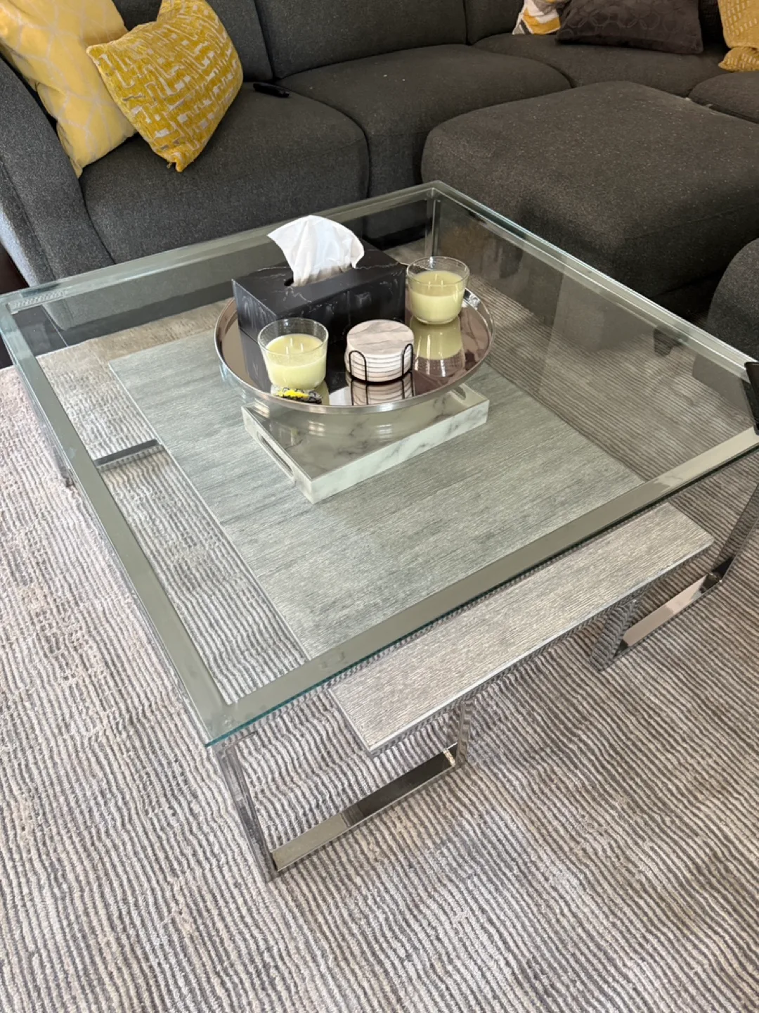 Square Glass Coffee Table – $150 thumbnail