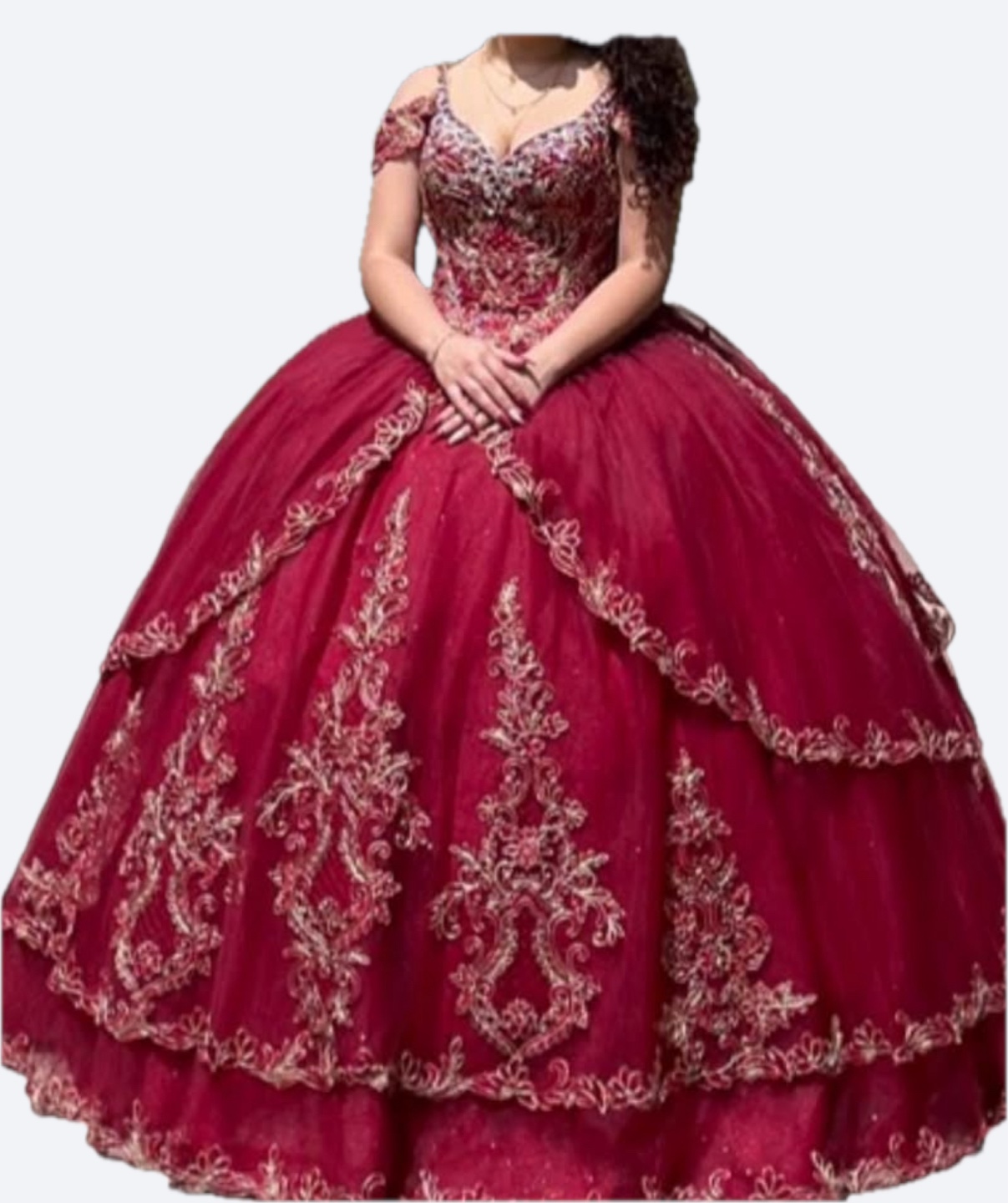 Formal Burgundy Ball Gown
