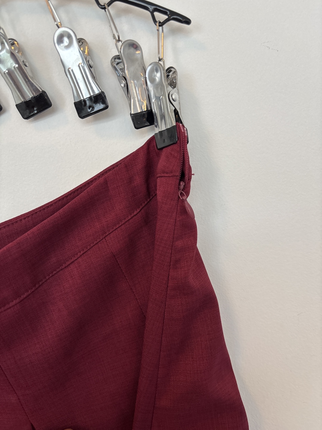 Maroon Pleated Skirt - photo 4