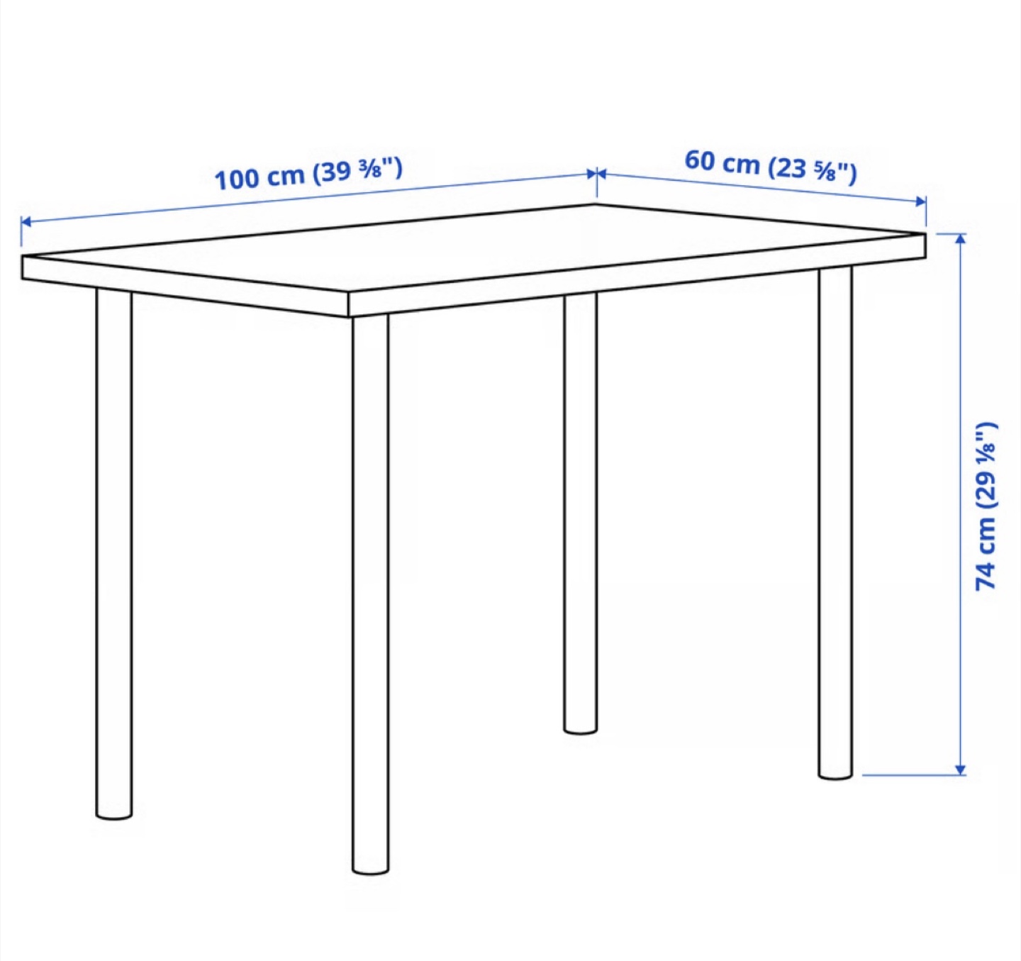 IKEA Dining Table/Work Desk (with two chair) - photo 3