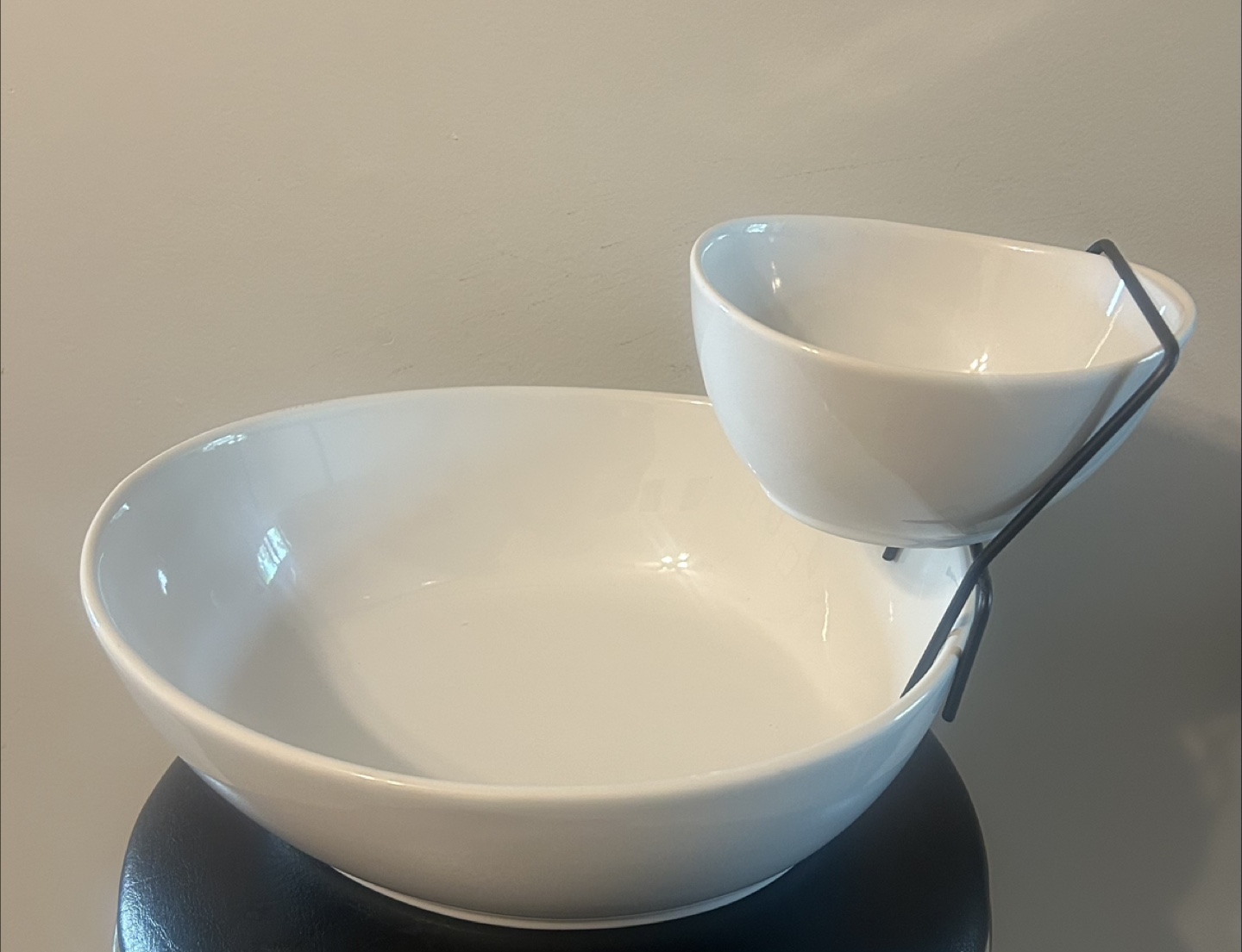 Serving Bowl with Dip Bowl