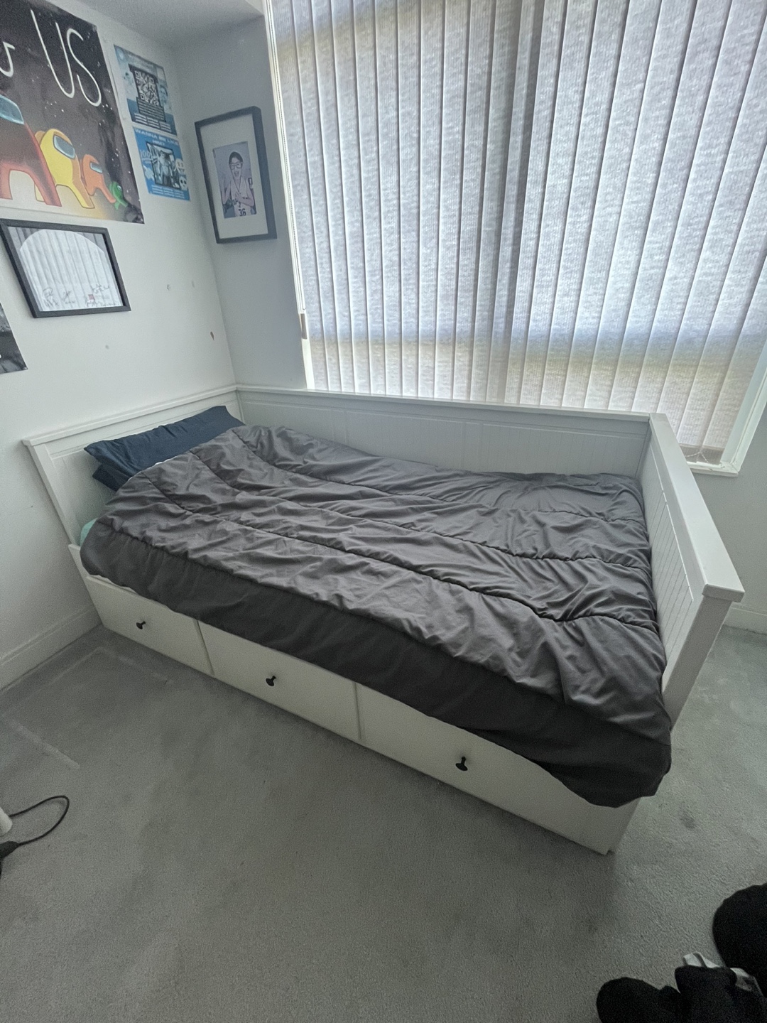 White Daybed with Storage - photo 2