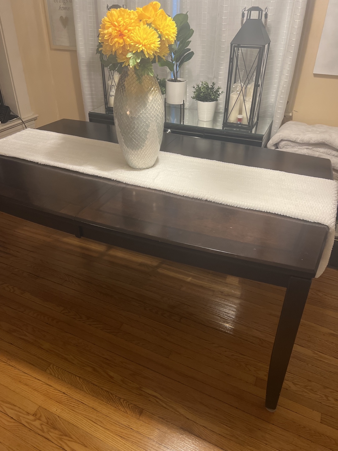 Dining table - Dark Brown Wood Table - photo 2