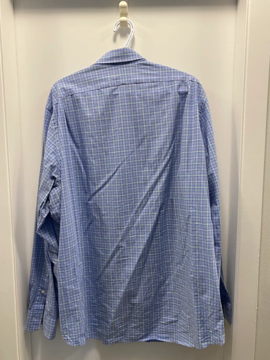 Polo Ralph Lauren Blue Checkered Button Down Shirt image indicator(2)