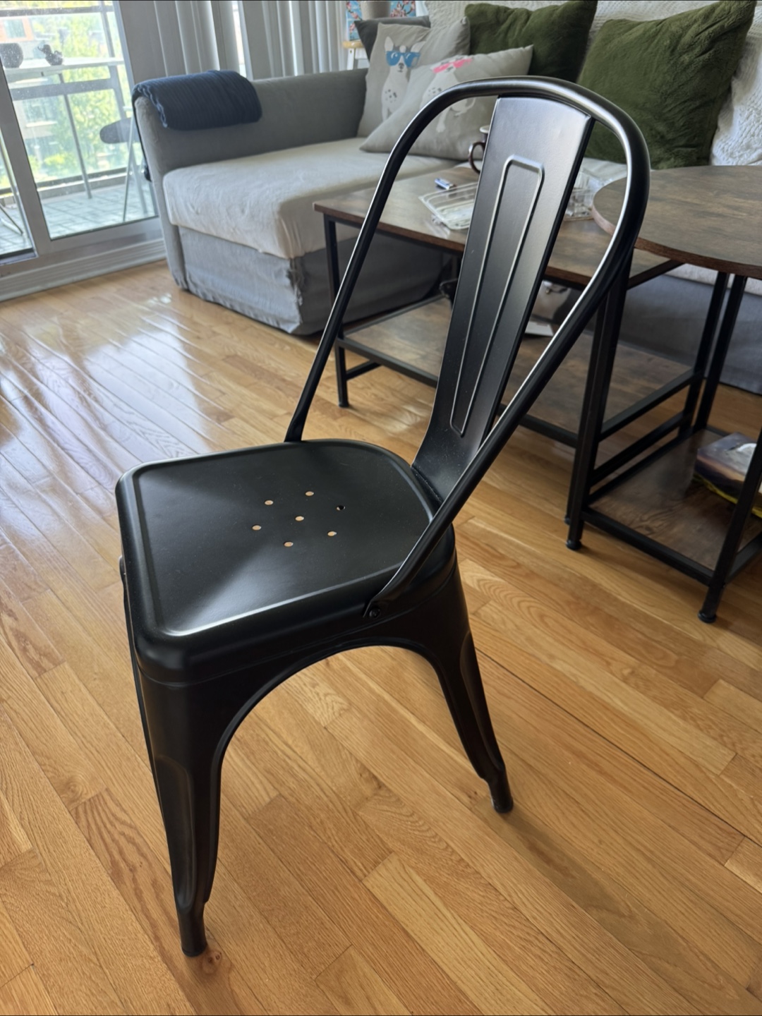 Black Metal Chair