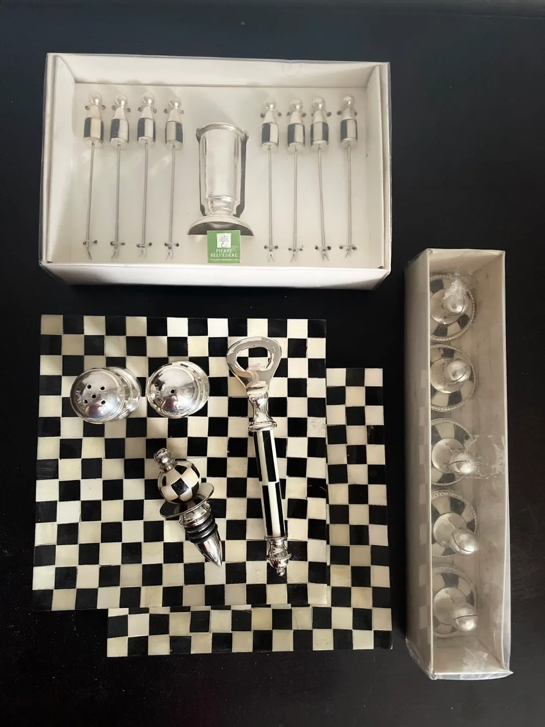 💚 Chessboard Pattern Hors D’Oeuvres Set - Pierre Belvédère image indicator(3)
