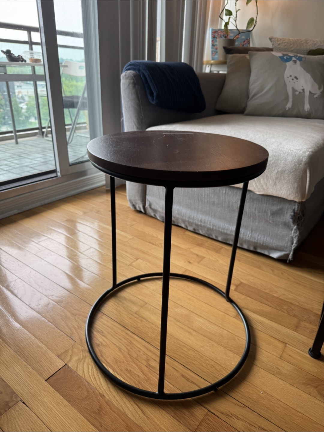 Dark Wood Side Table - photo 2