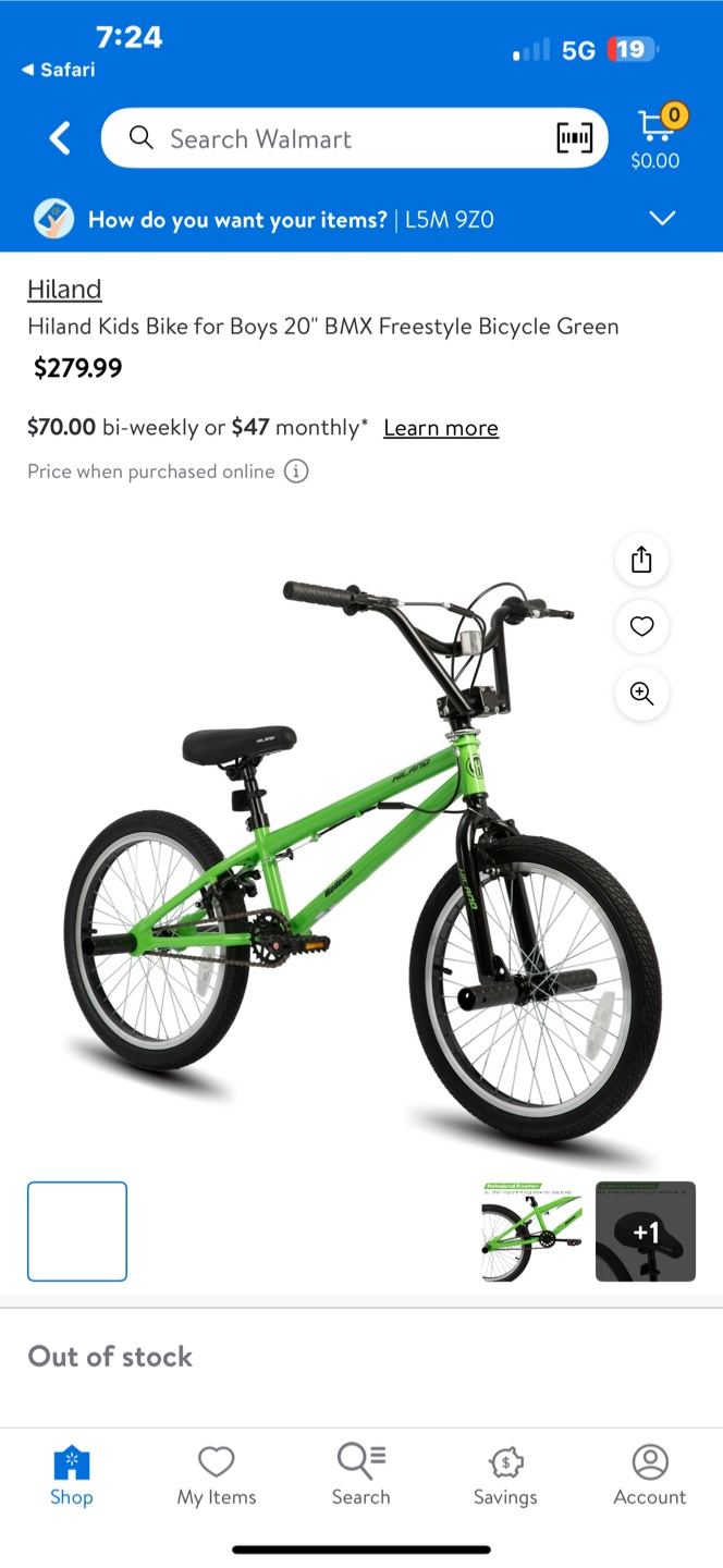 Hiland Kids BMX Bicycle