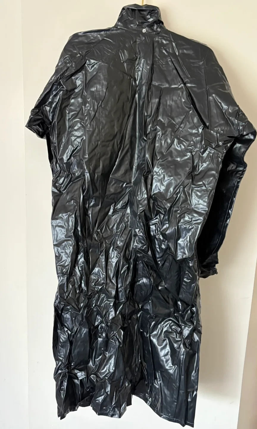 New Vinyl Raincoat - Size L (Never Worn)