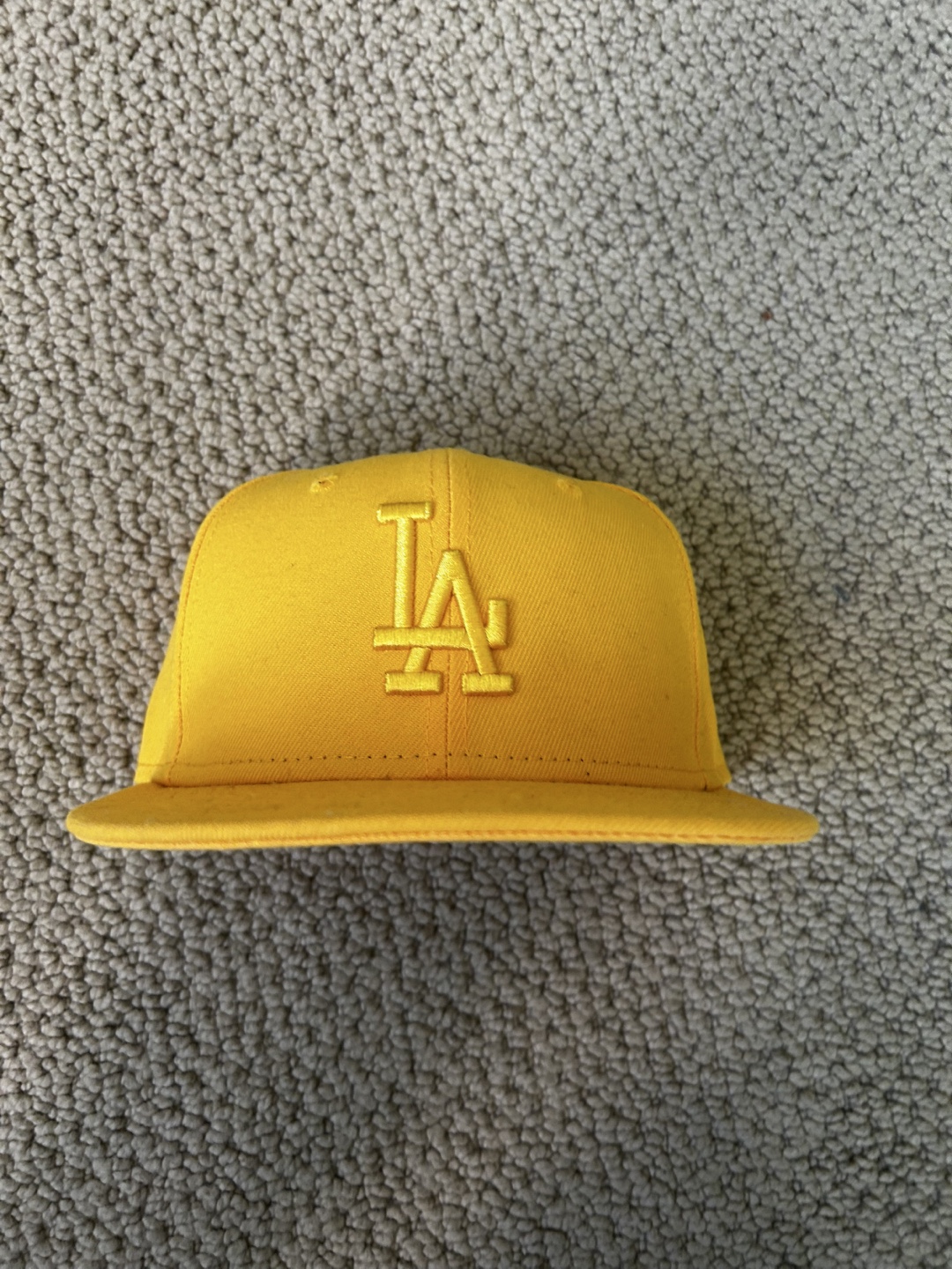 Yellow LA New Era 59Fifty Baseball Cap