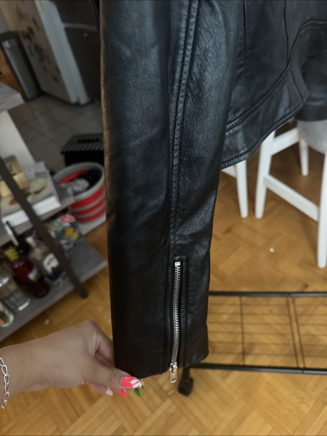 Real Leather Black Jacket - photo 4
