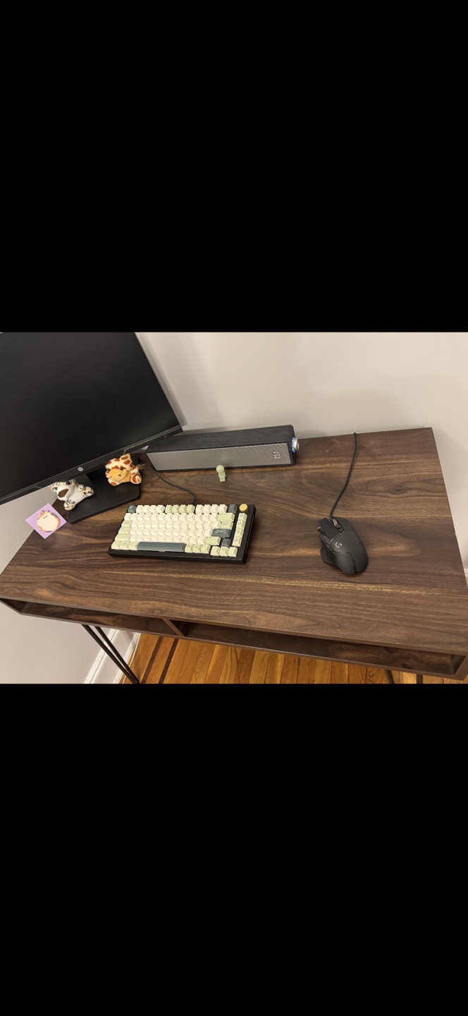 Desk; wooden hairpin desk - photo 3