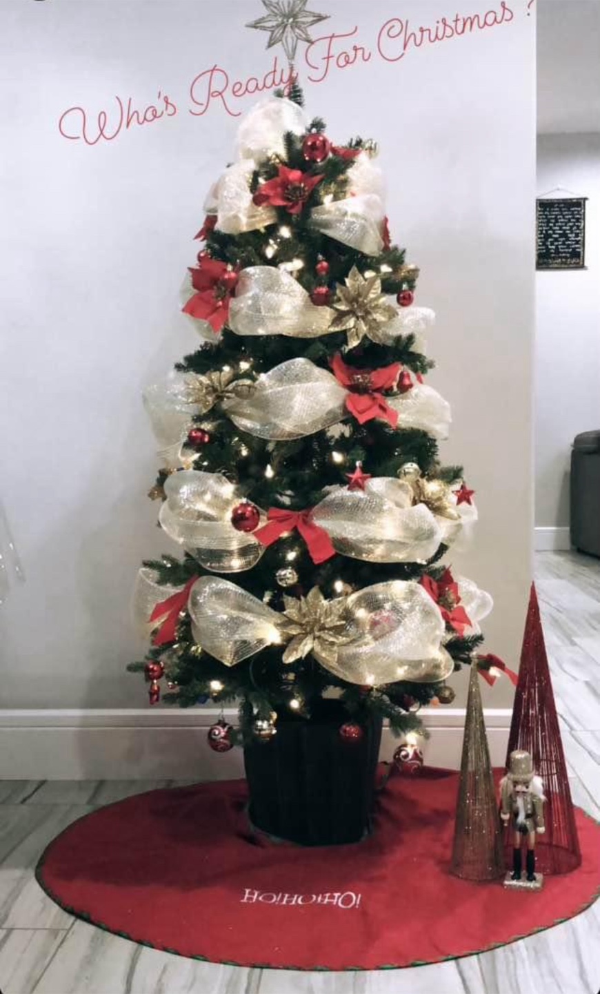 Christmas Tree with ornaments and accessories
