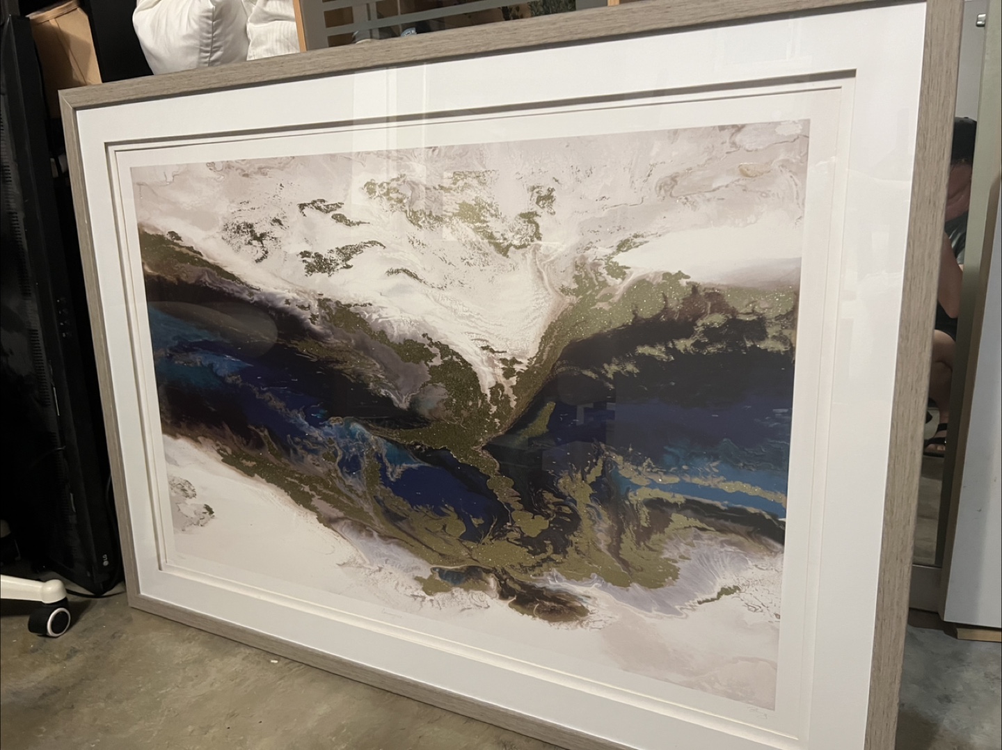 Abstract Art Print with Frame