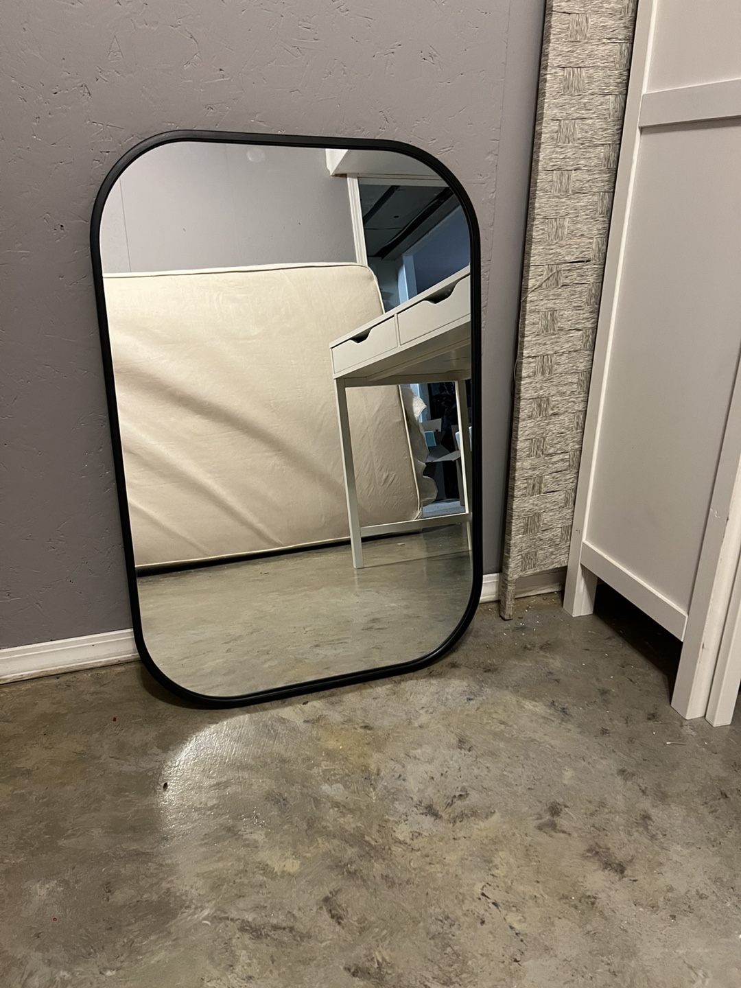Modern Black Framed Mirror