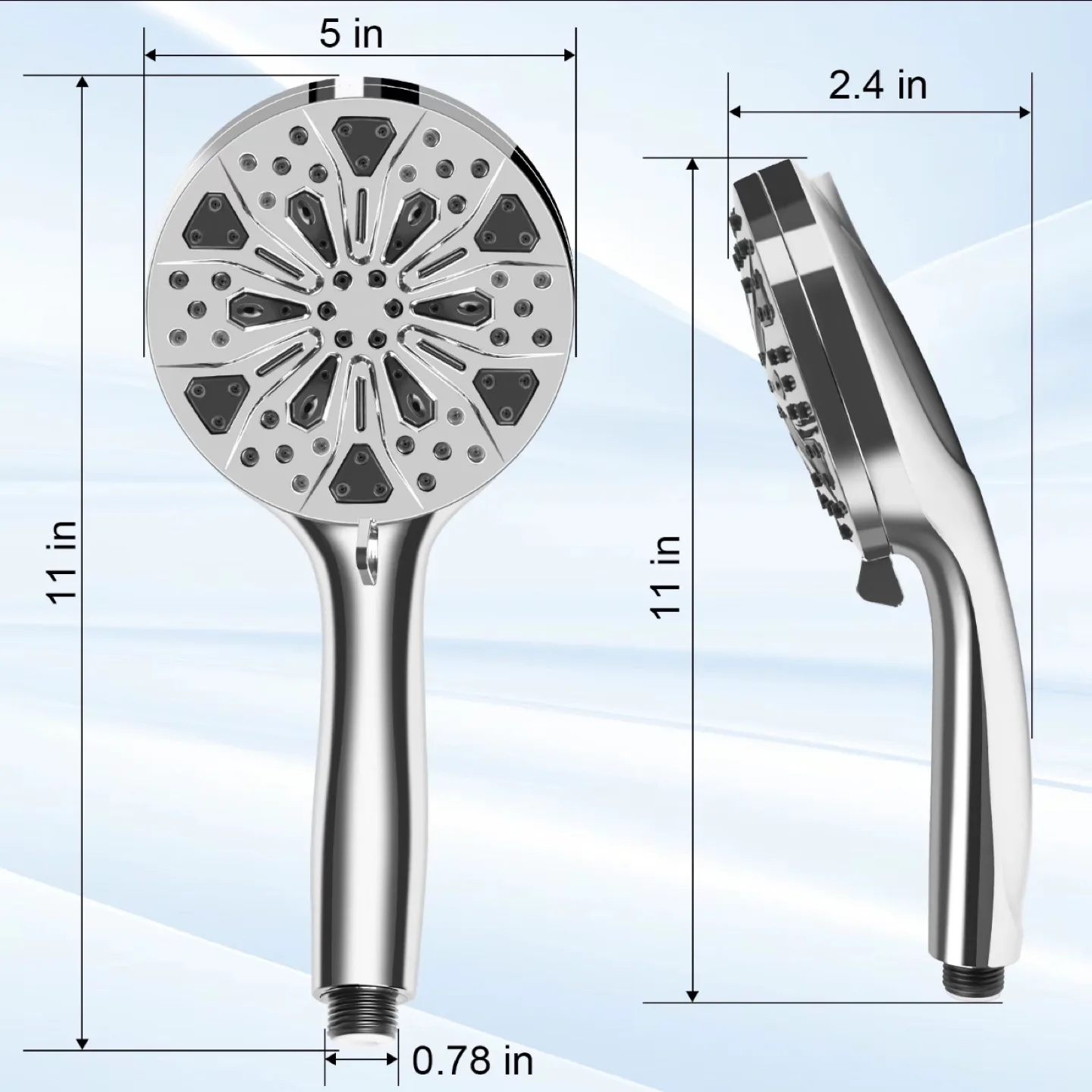 High-Pressure Shower Head with Multiple Settings image indicator(3)