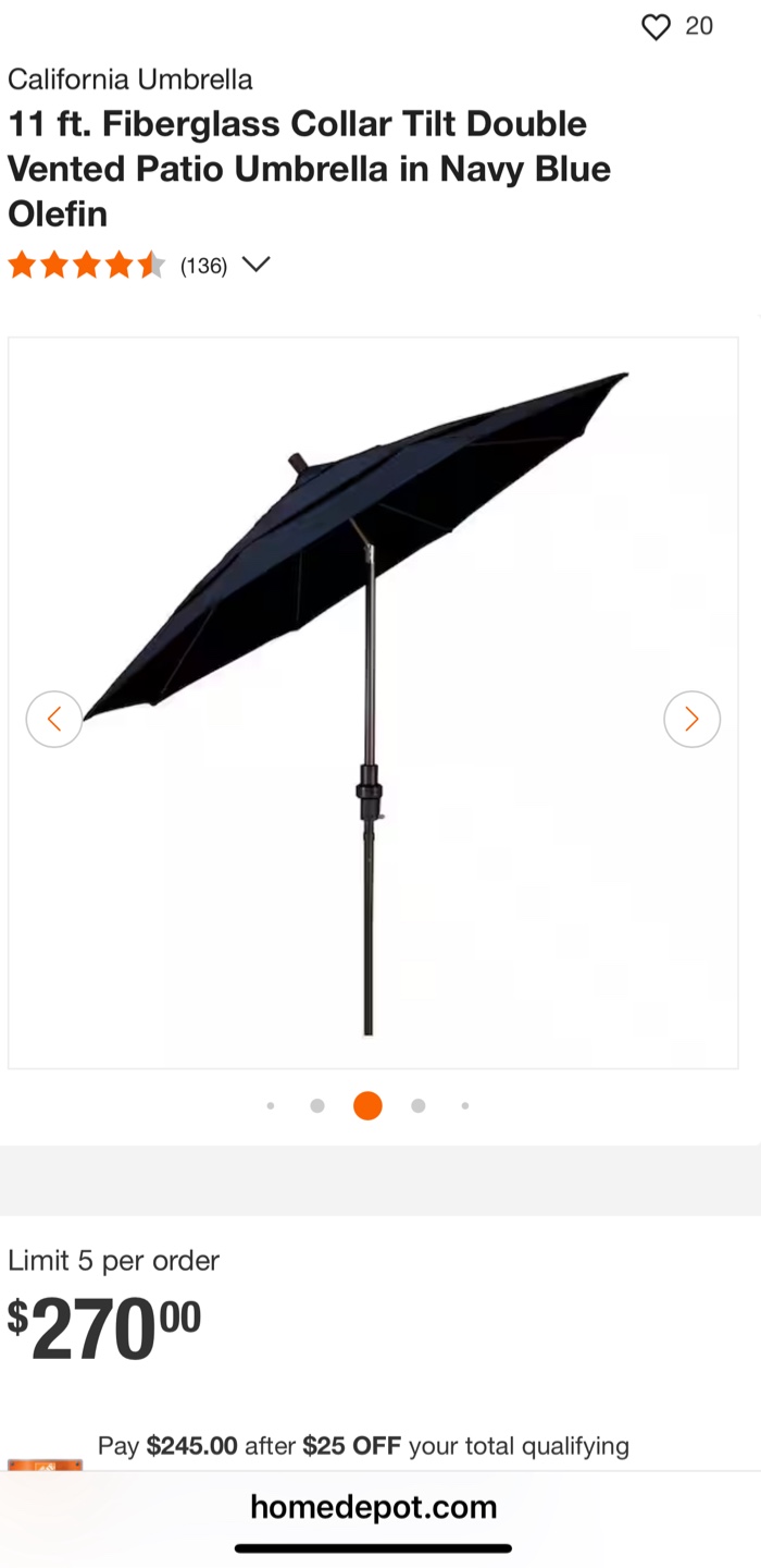 CALIFORNIA UMBRELLA 11'🥕 - photo 3