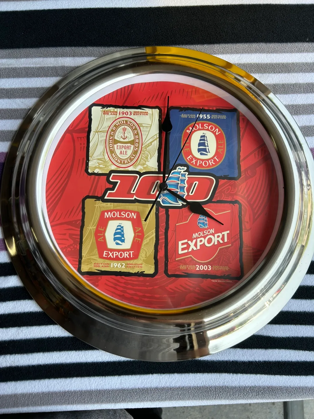 Molson Export 100 Years Edition Wall Clock thumbnail
