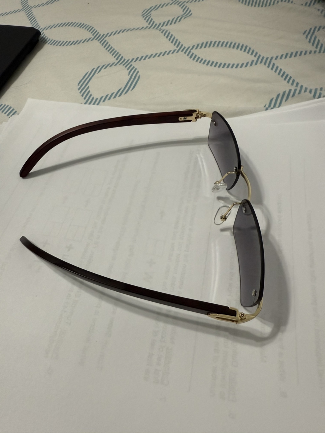 Rimless Grey/Blue glasses - photo 2