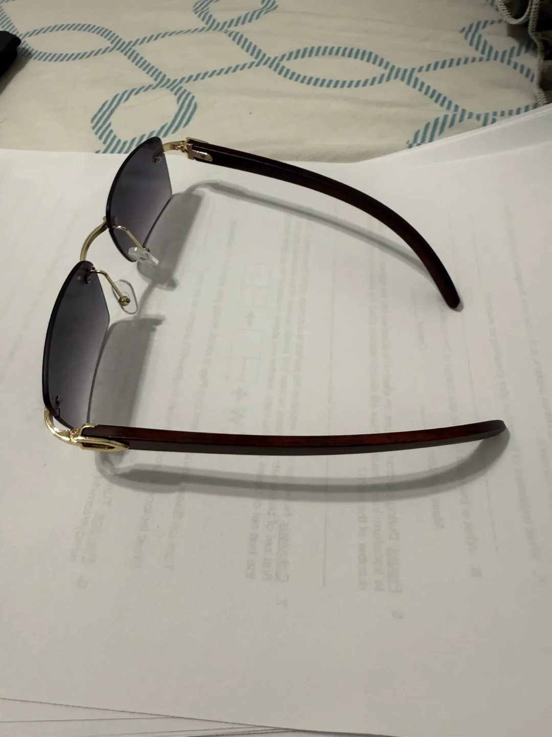 Rimless Grey/Blue glasses image indicator(3)