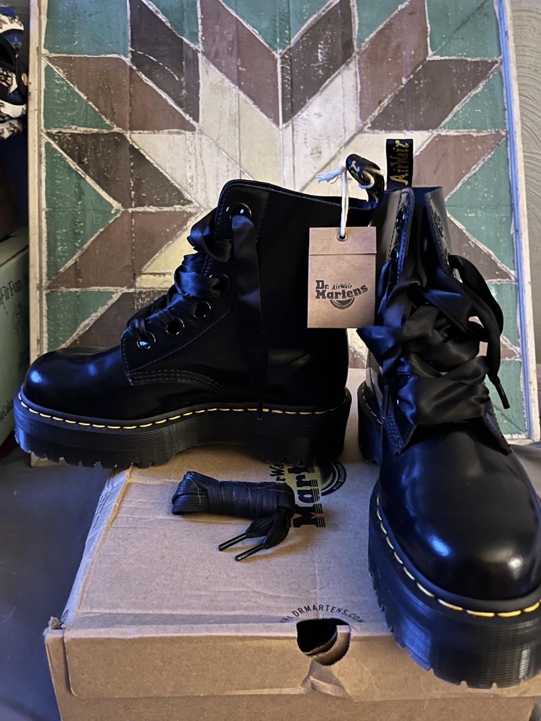 Dr. Martens Molly Black Boots - Size 8 - photo 2