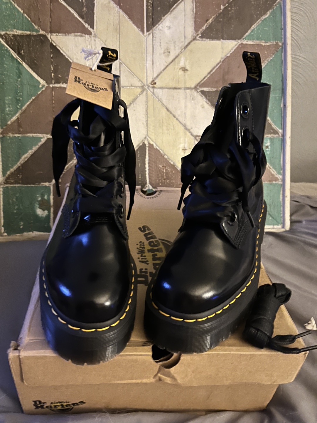 Dr. Martens Molly Black Boots - Size 8