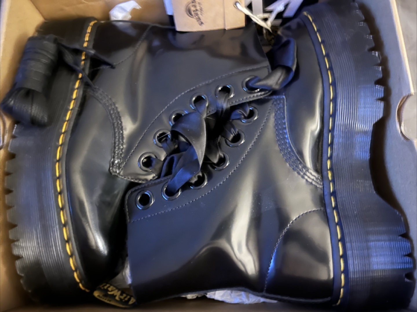 Dr. Martens Molly Black Boots - Size 8 - photo 4