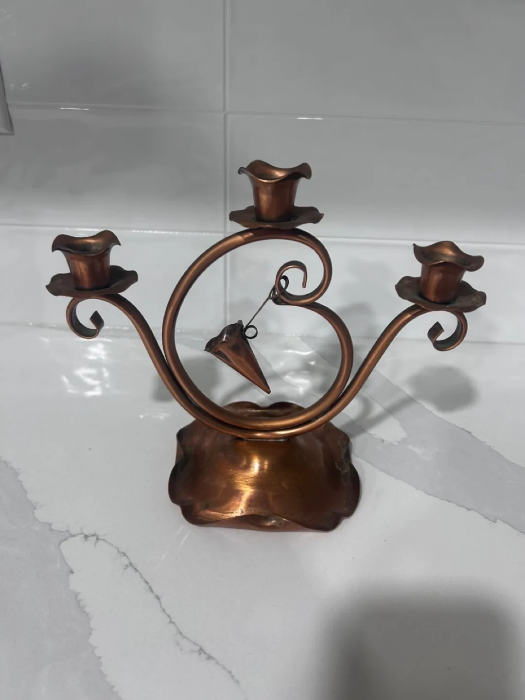 Vintage Copper Candle Holder
