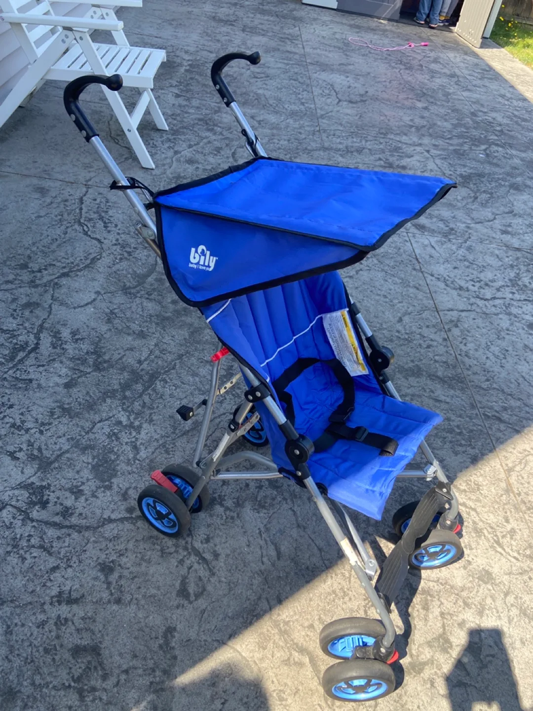 Foldable Blue Baby Stroller image indicator(2)