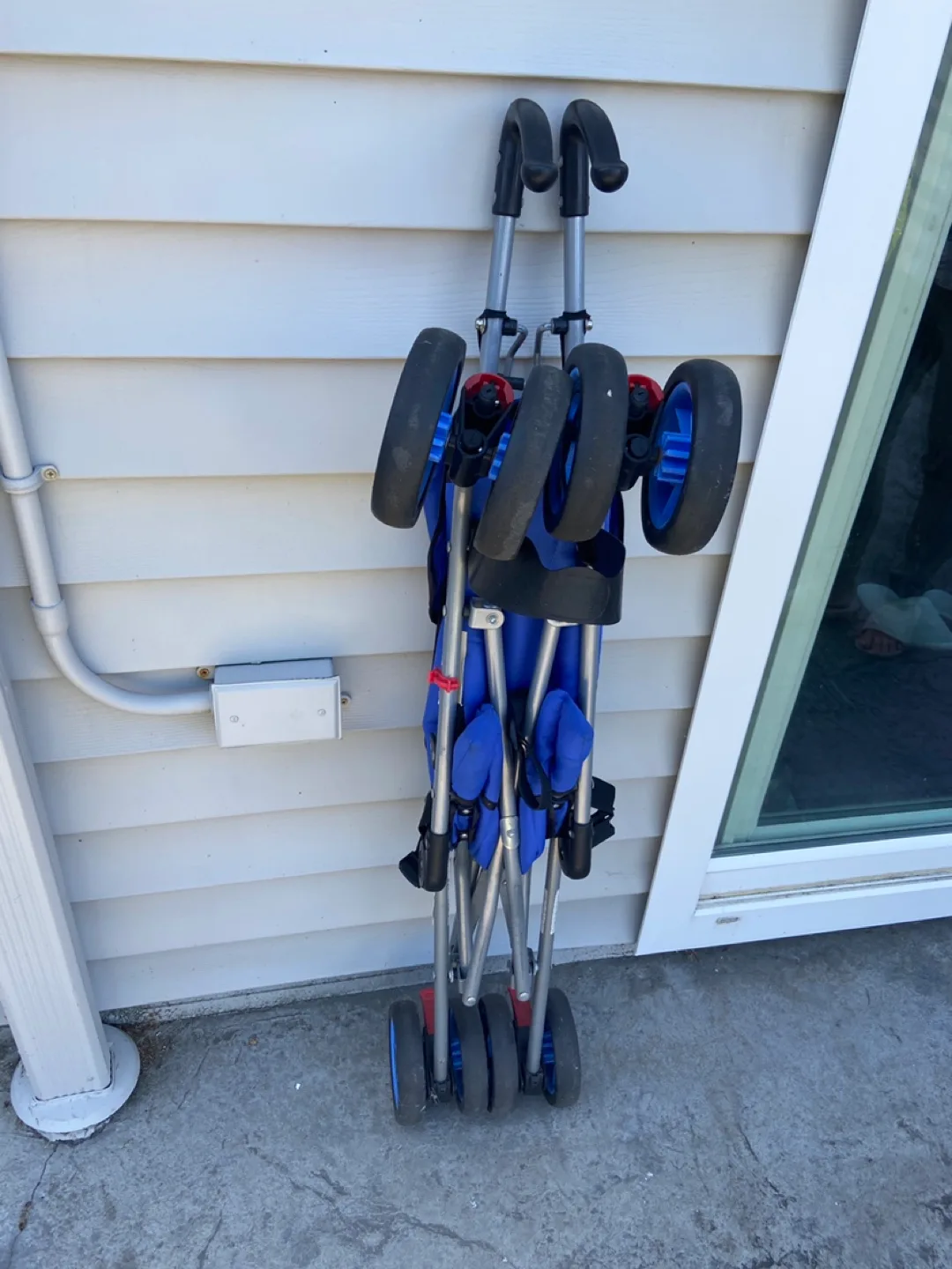 Foldable Blue Baby Stroller image indicator(4)