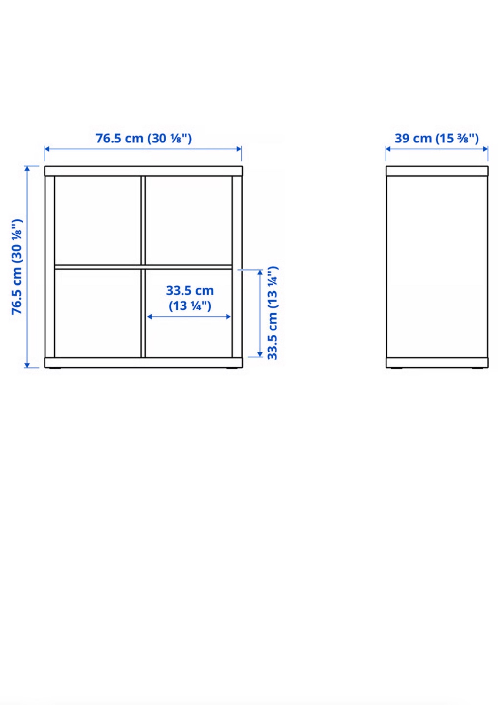 White 4-Cube Storage Unit - photo 2