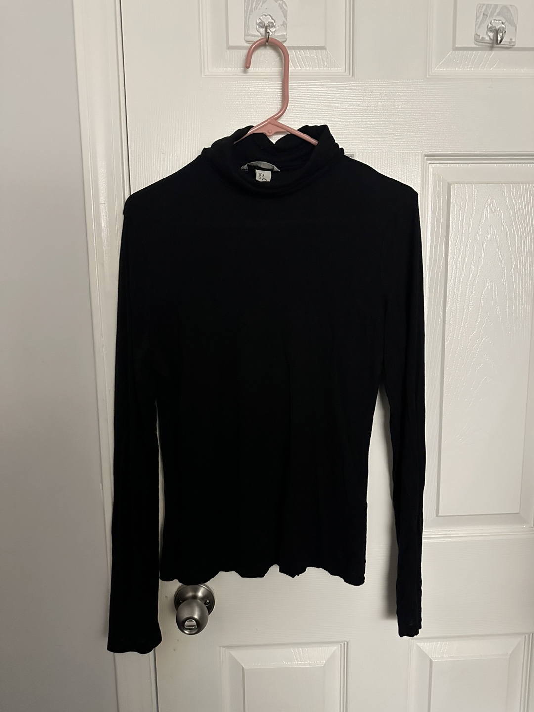 Black Turtle Neck Top