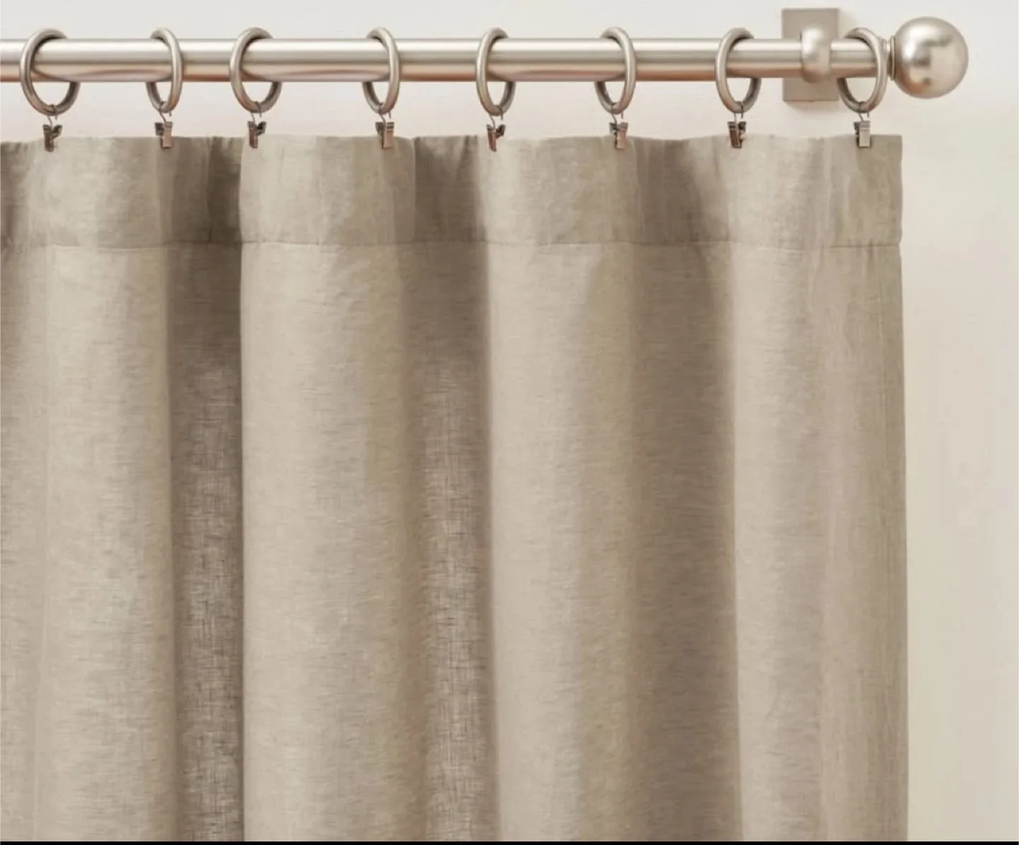 Pottery Barn Belgian Flax Linen Sheer Curtain 🥕 thumbnail