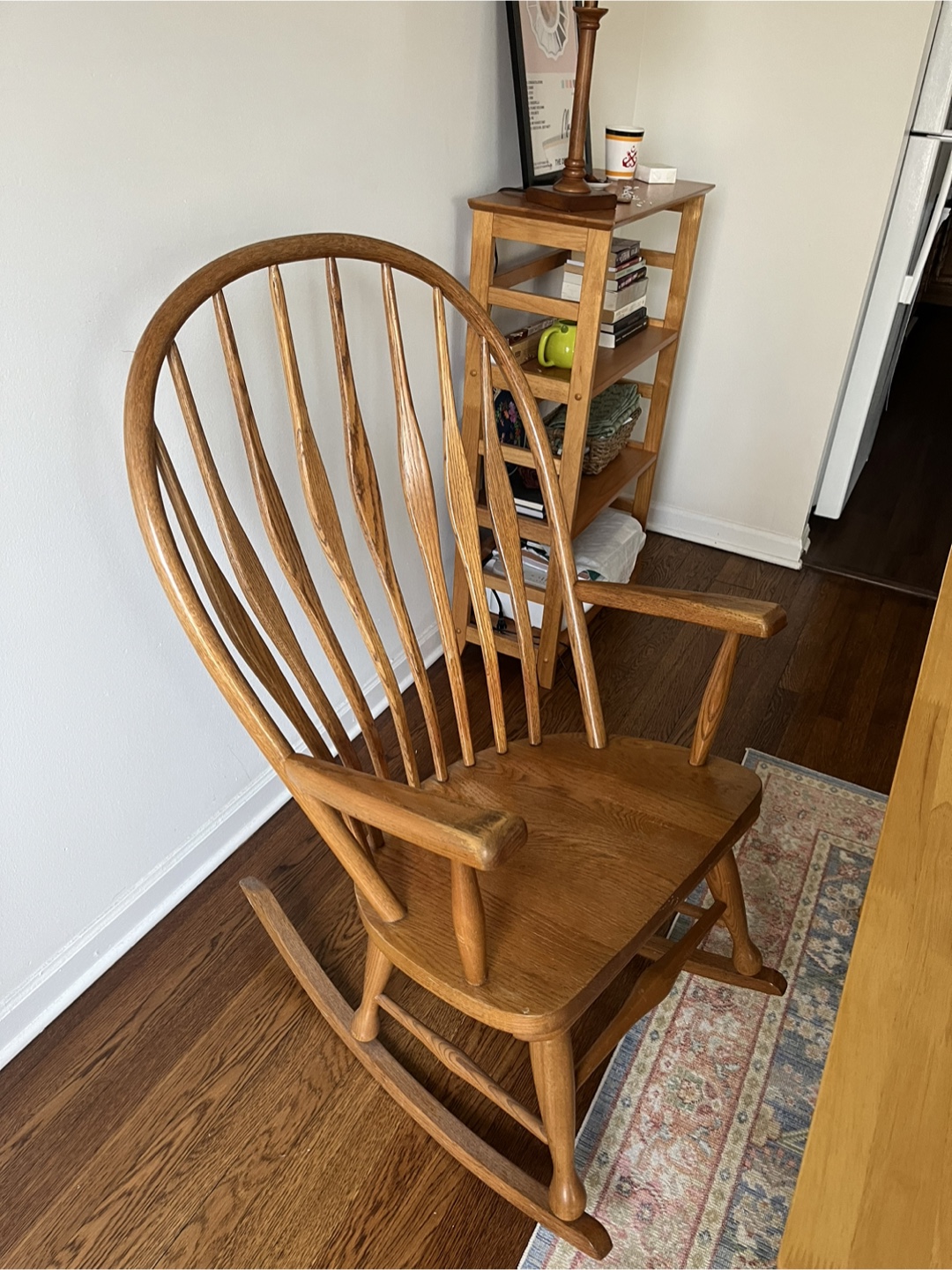 Solid wood rocking chair